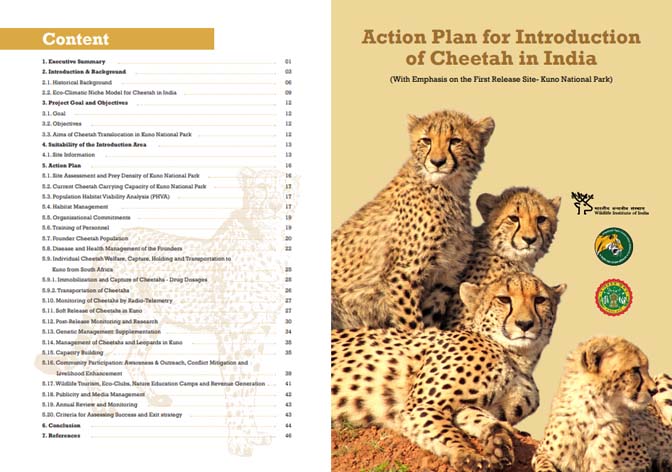 Action Plan for Introduction of Cheetah in India